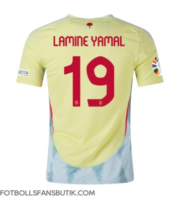 Spanien Lamine Yamal #19 Replika Bortatröja EM 2024 Kortärmad